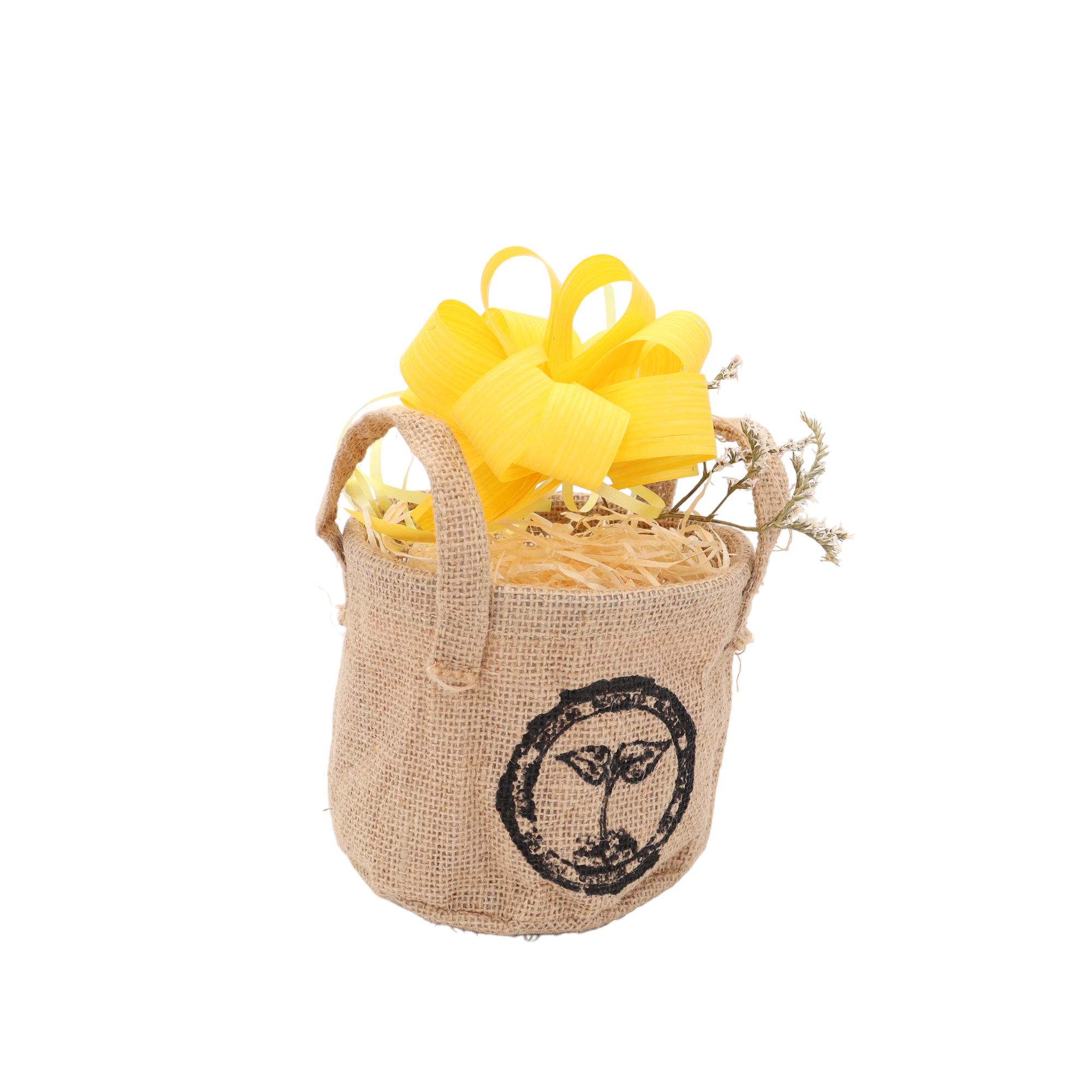 Jutekorb zum selbst Packen - 14cm Durchmesser