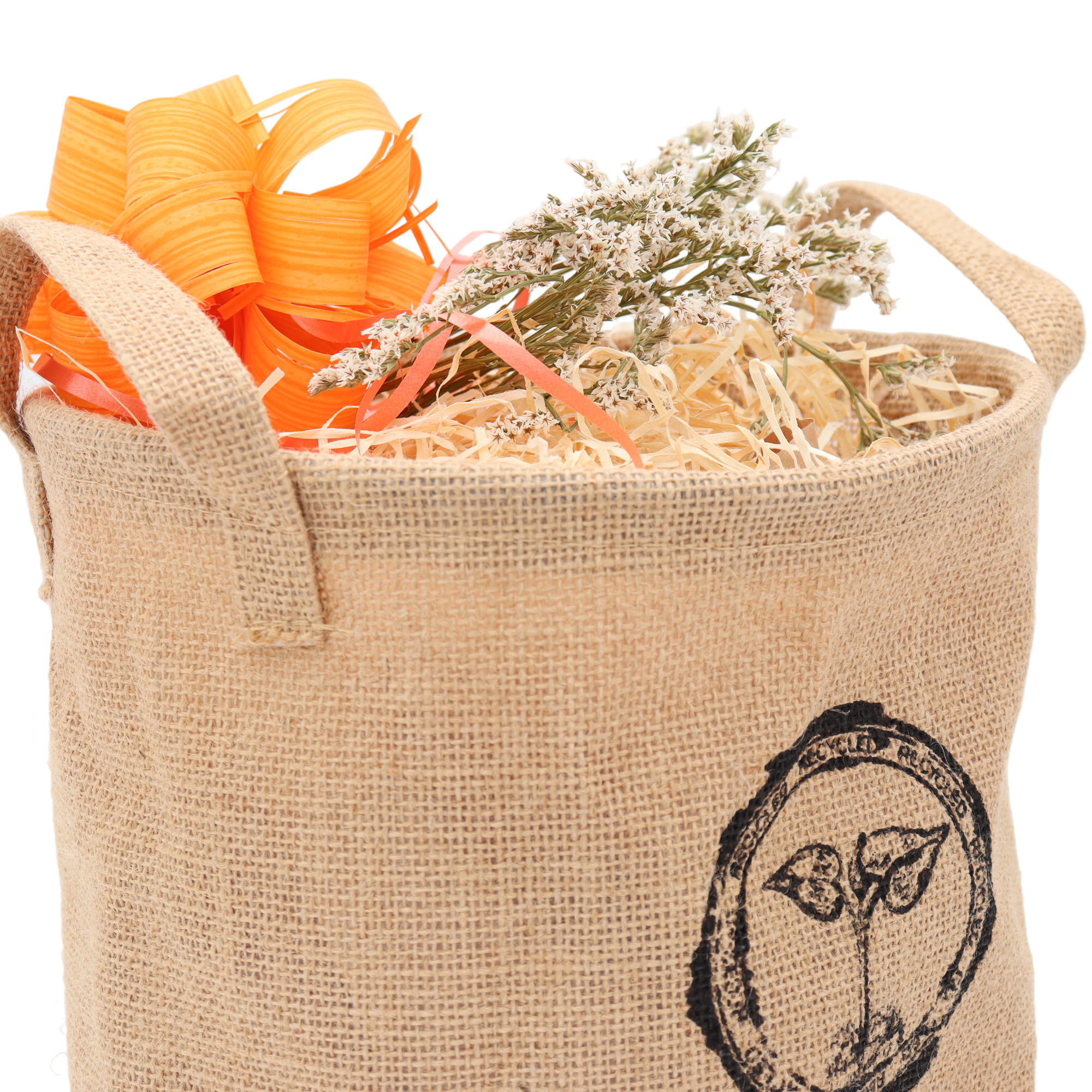Jutekorb zum selbst Packen - 24cm Durchmesser