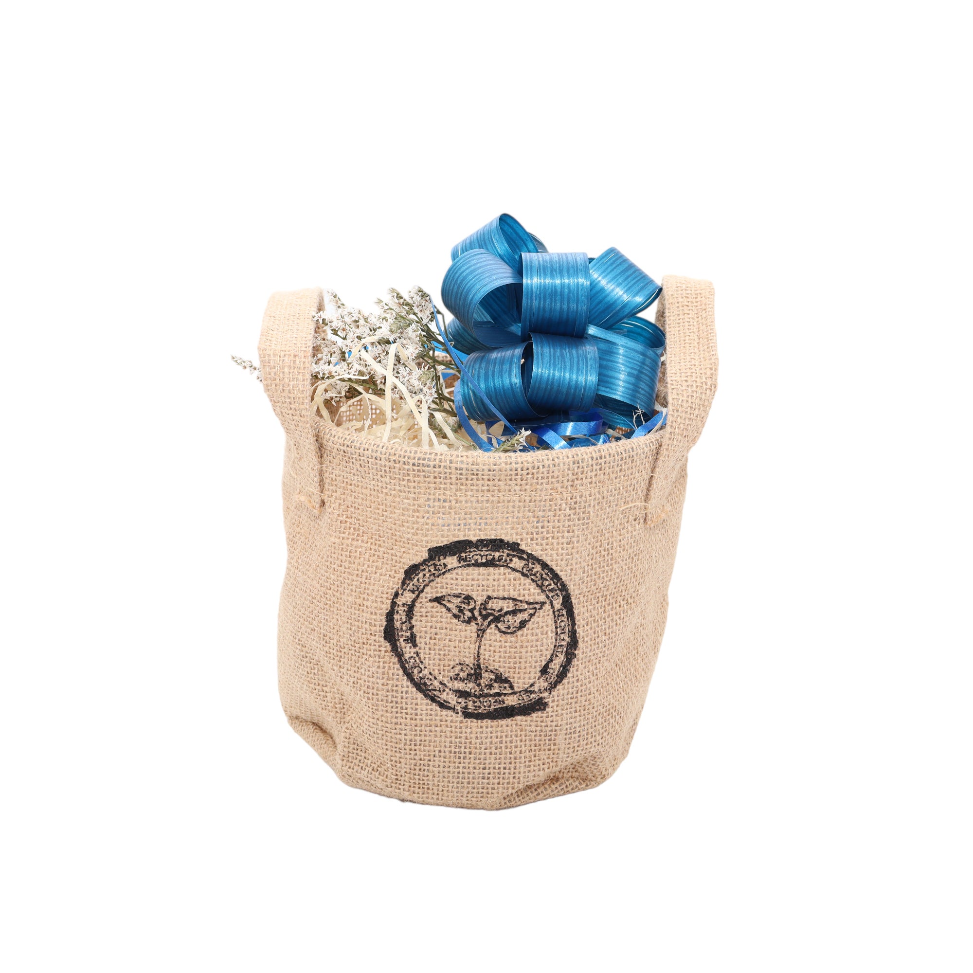 Jutekorb zum selbst Packen - 16cm Durchmesser