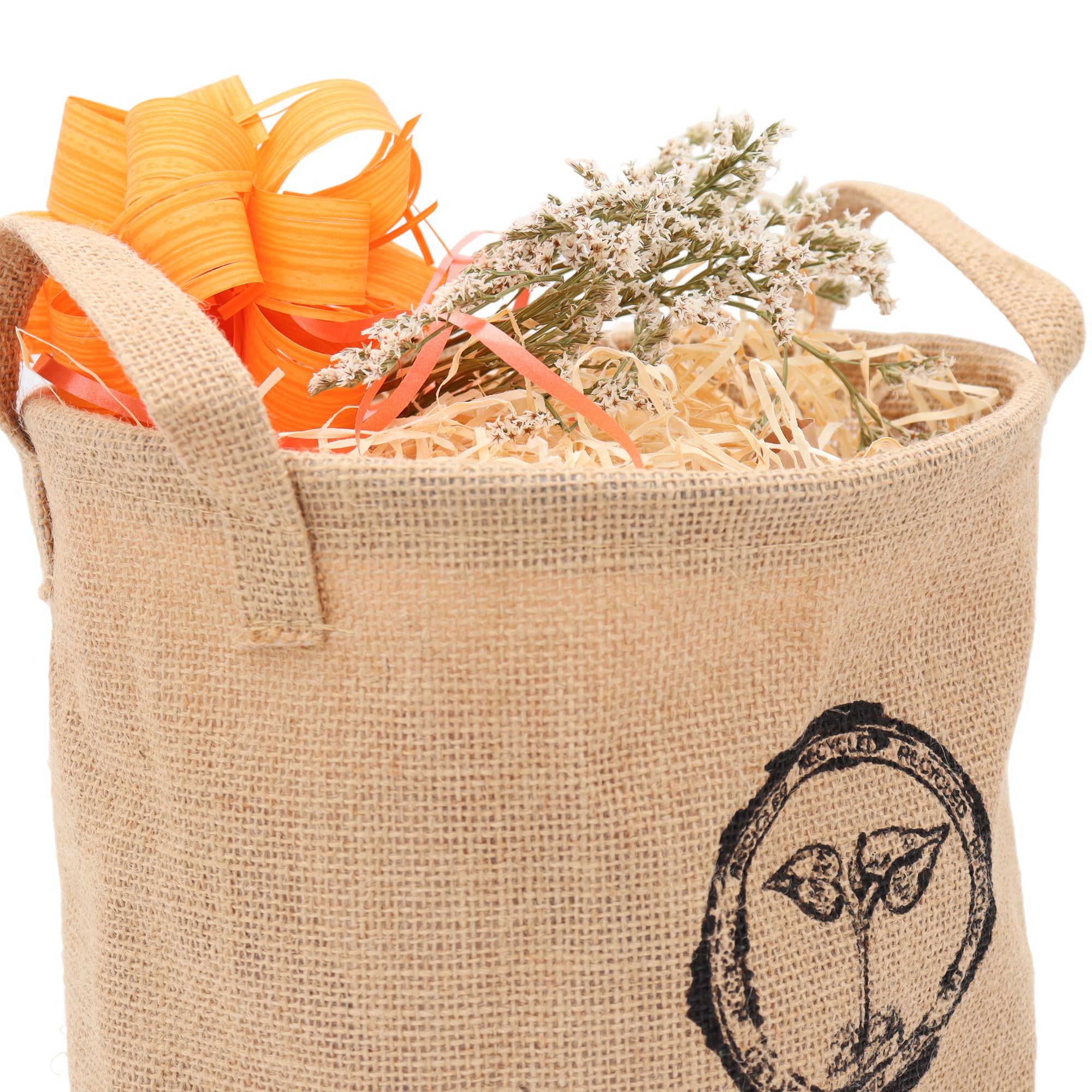 Jutekorb zum selbst Packen - 24cm Durchmesser