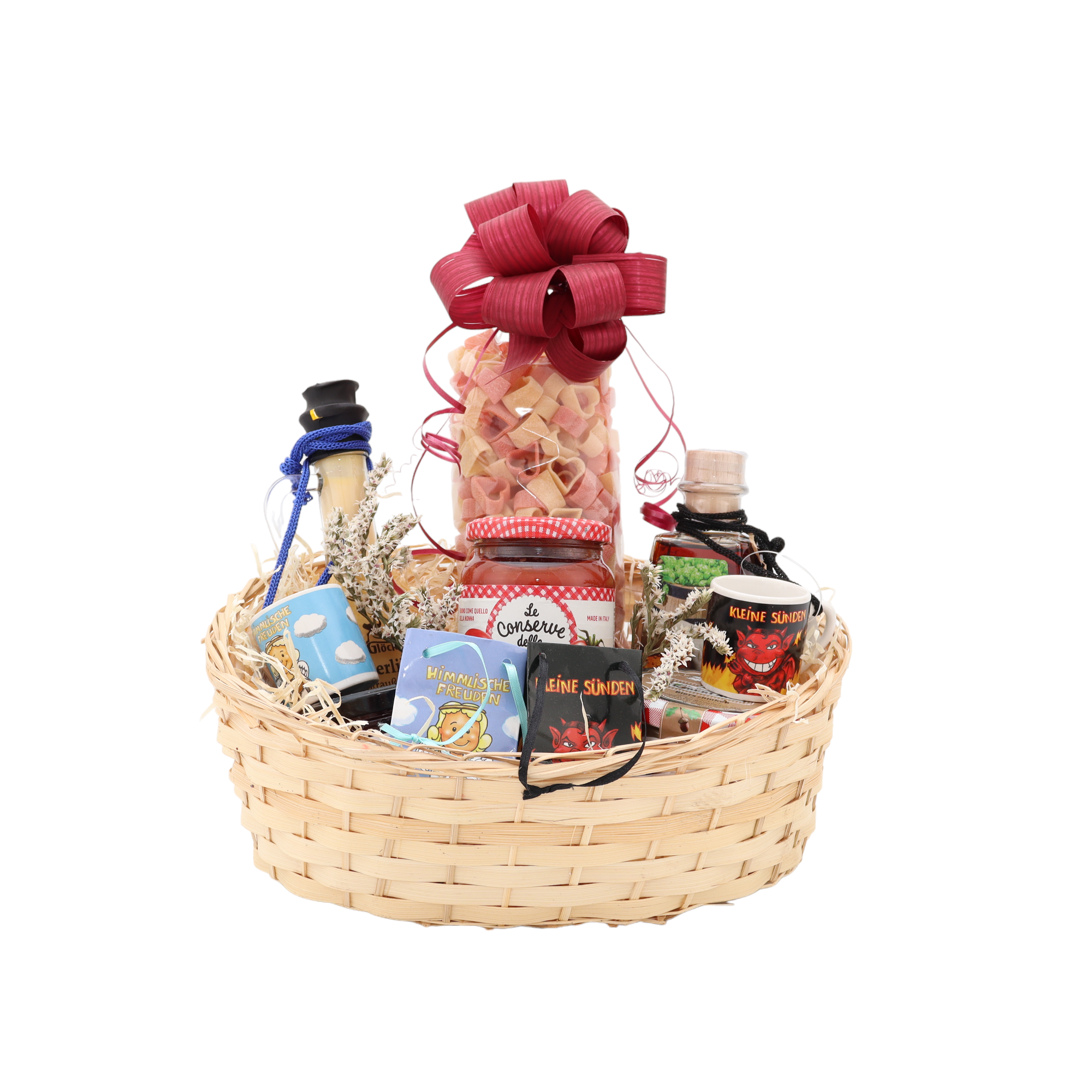 Geschenkkorb / Präsentkorb Pärchenkorb Engelchen & Teufelchen Bild1