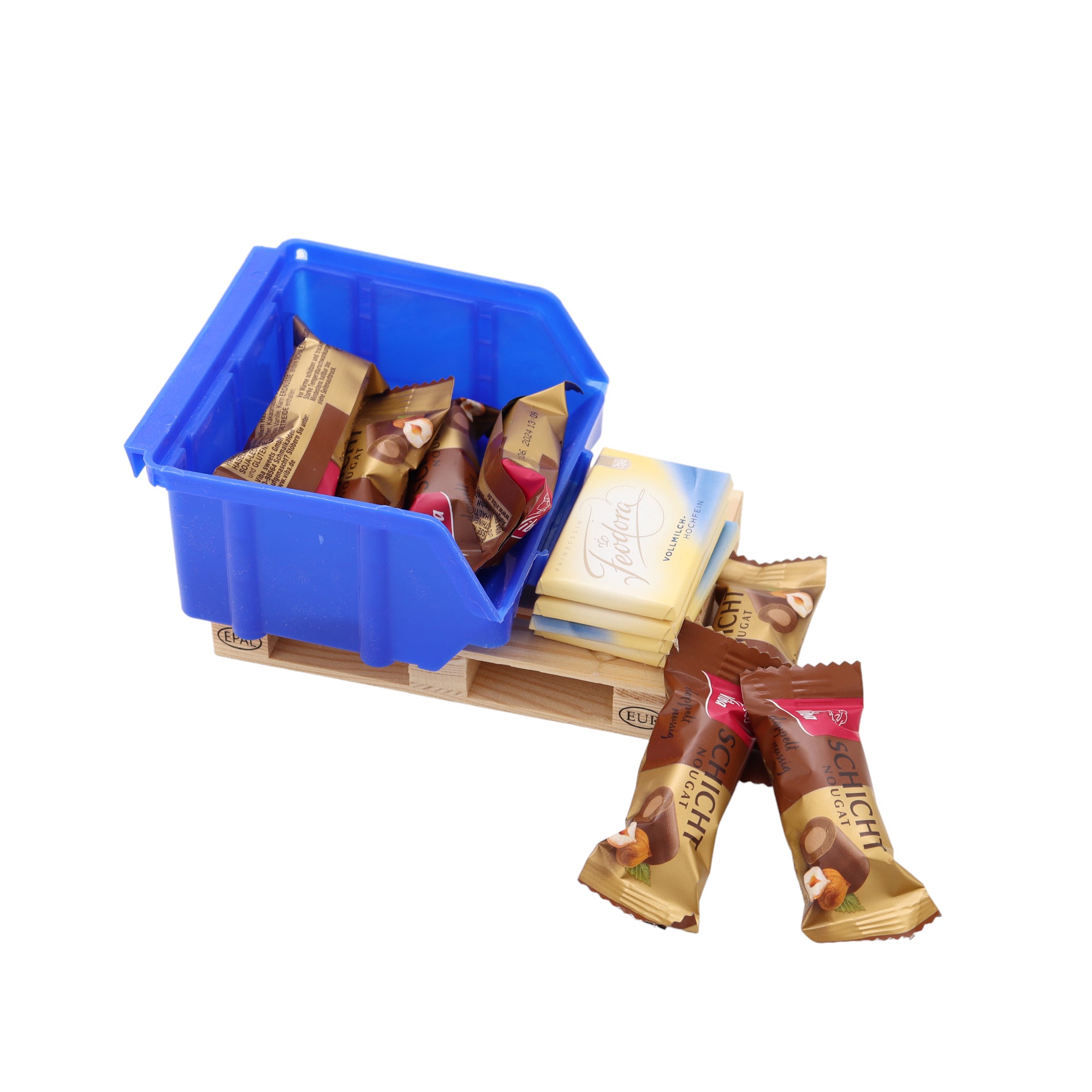 Präsent auf Palette süß