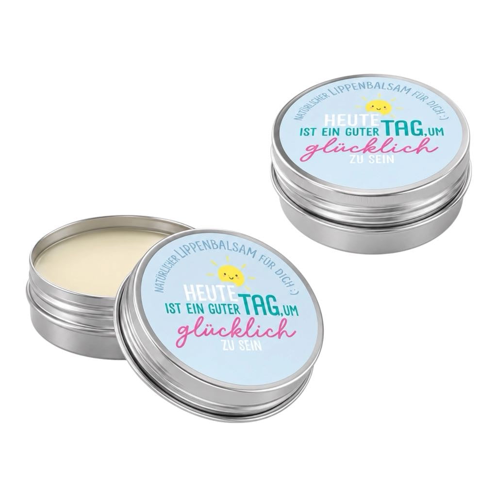 Naturkosmetik Lippenbalsam "Heute ist ein guter Tag, um glücklich zu sein" 10g