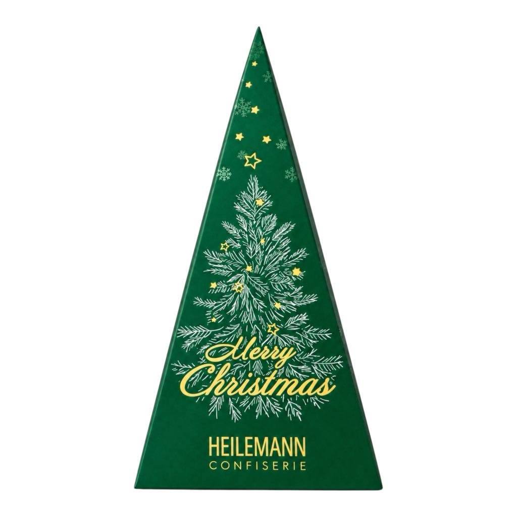 Tannenbaum "Merry Christmas" mit Nougat-Kugeln, 90 g