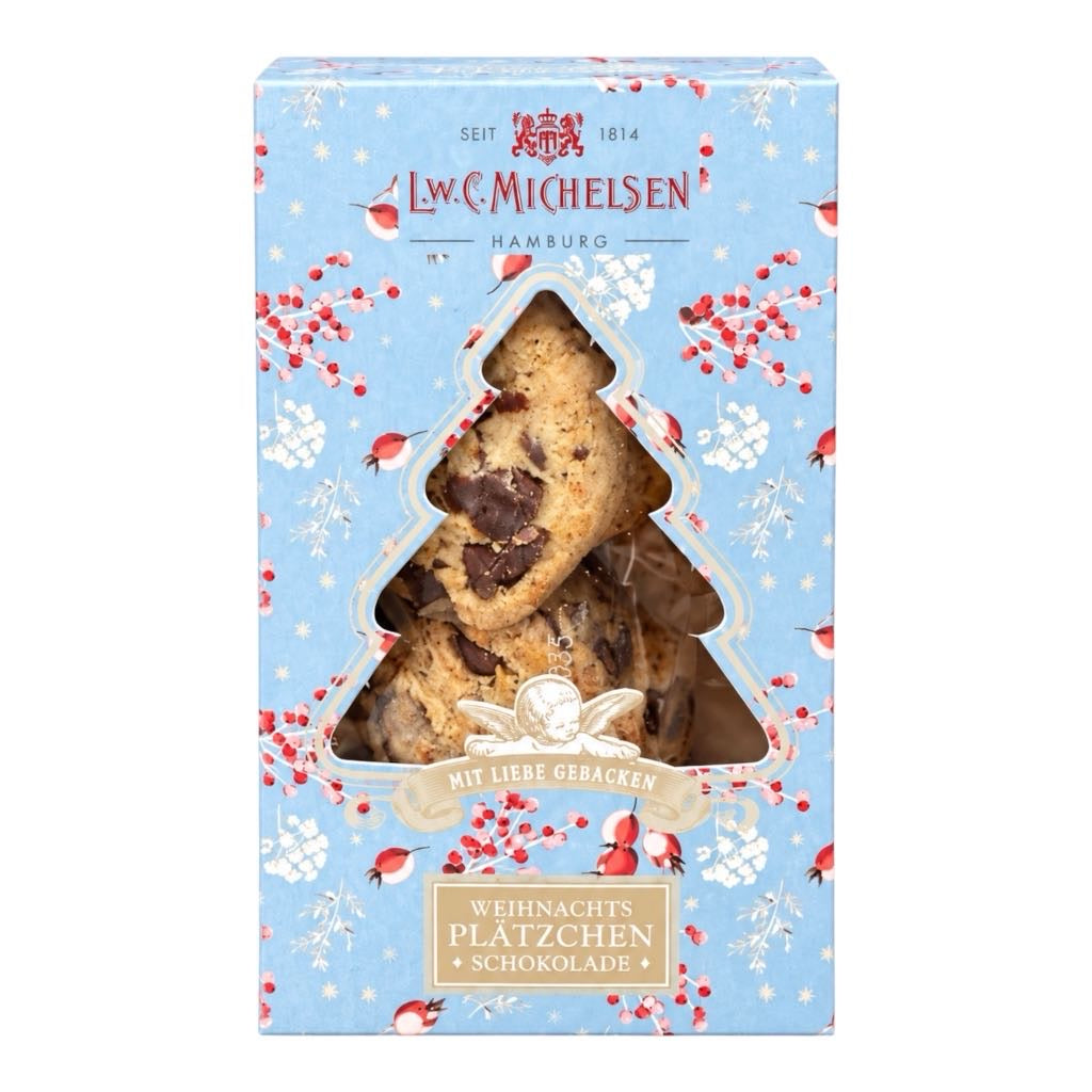 Mini Weihnachts- Schoko-Cookies 50g