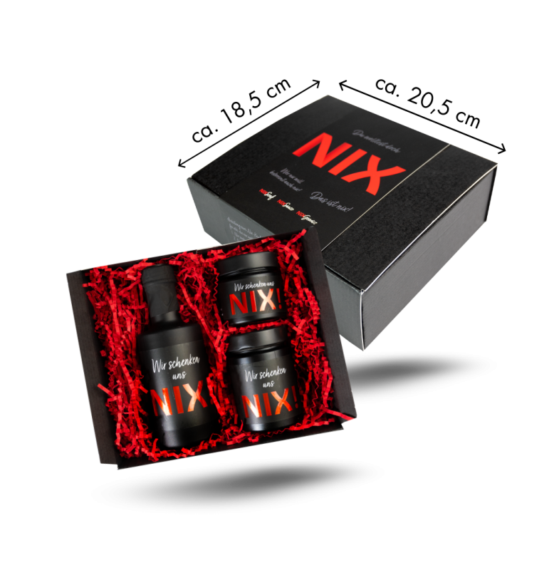 Geschenkbox "Wir schenken uns nix"