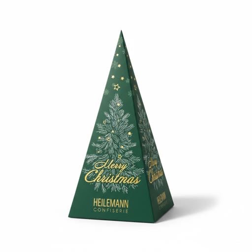 Tannenbaum "Merry Christmas" mit Nougat-Kugeln, 90 g