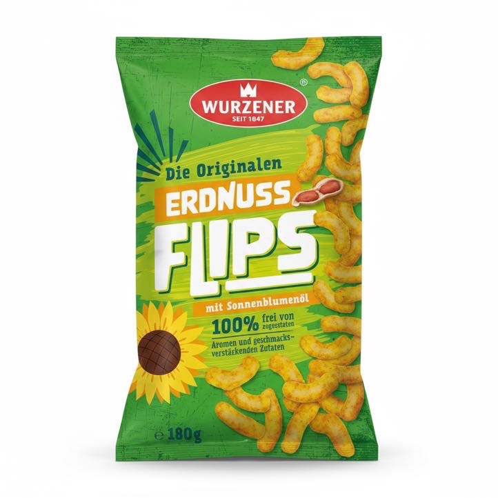 Wurzener Erdnussflips 180g