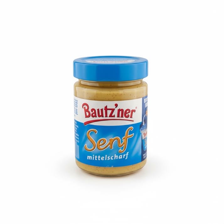 Bautz'ner Senf mittelscharf 250ml Glas