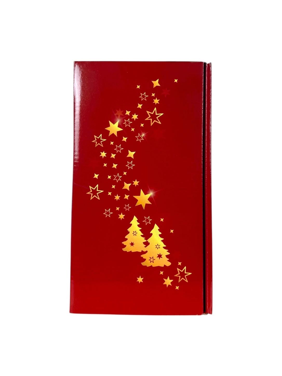 Geschenkkarton 37 x 19 x 10 Sterne rot