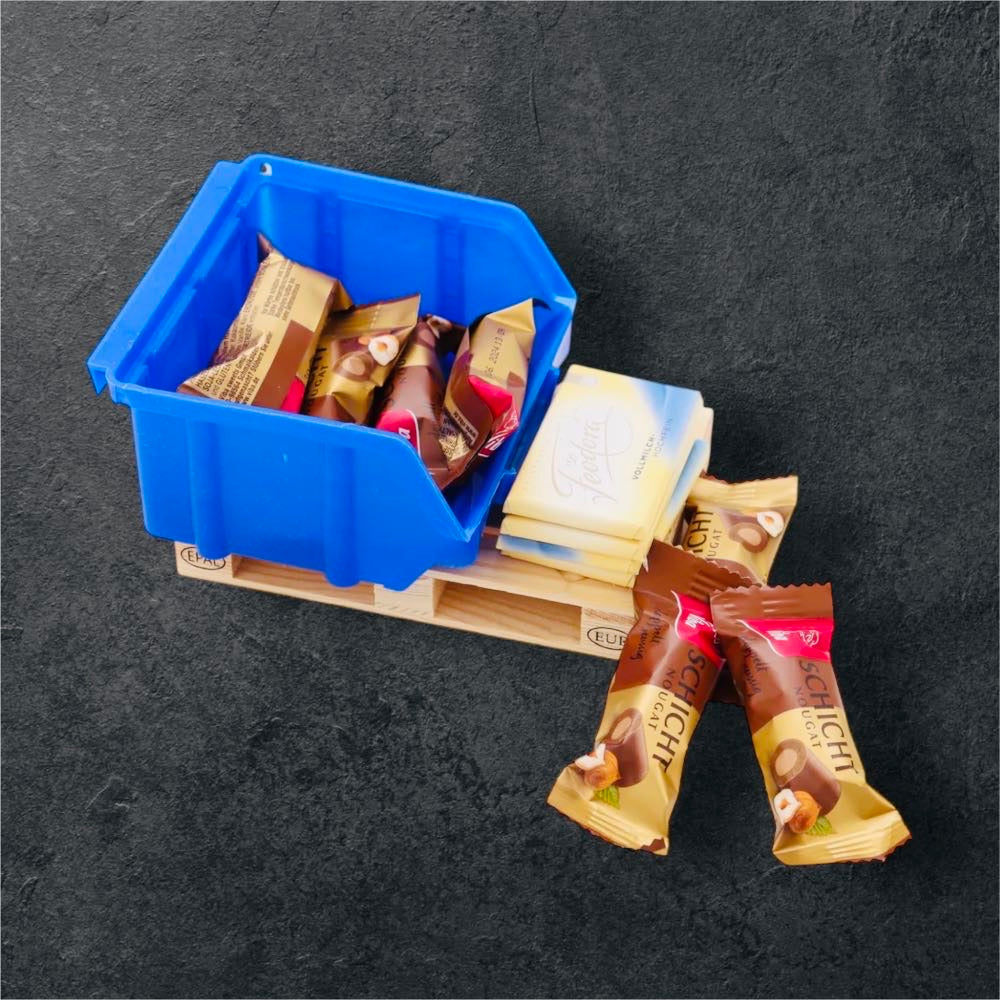 Präsent auf Palette süß