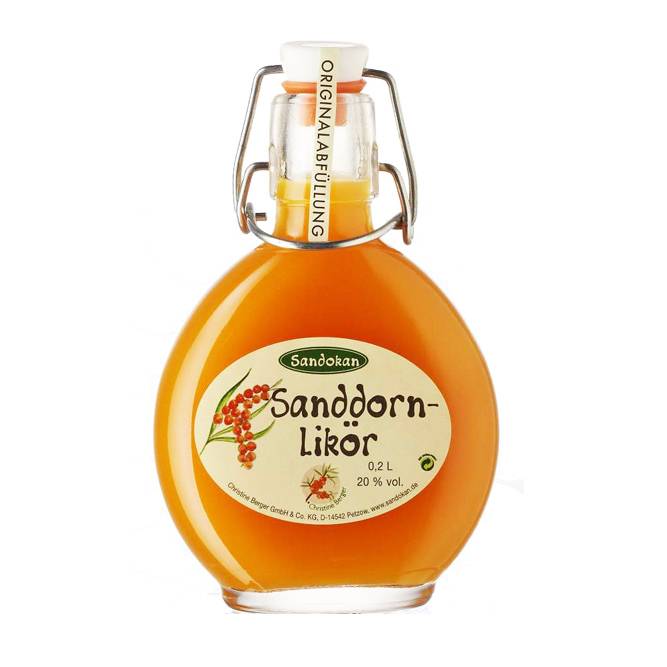 Sanddornlikör in Bügelflasche 200ml