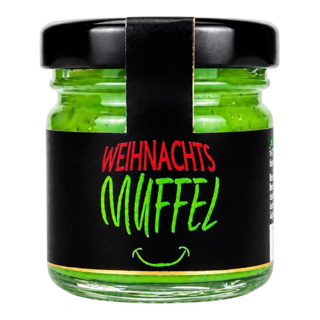 Weihnachtsmuffel Senf Mini Glas 30ml