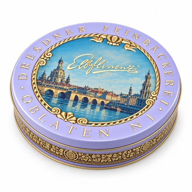 Dresdner Frauenkirchen Oblaten Blechdose 135g