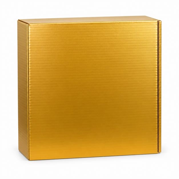 Geschenkkarton Gold groß 35 x 32 x 12cm