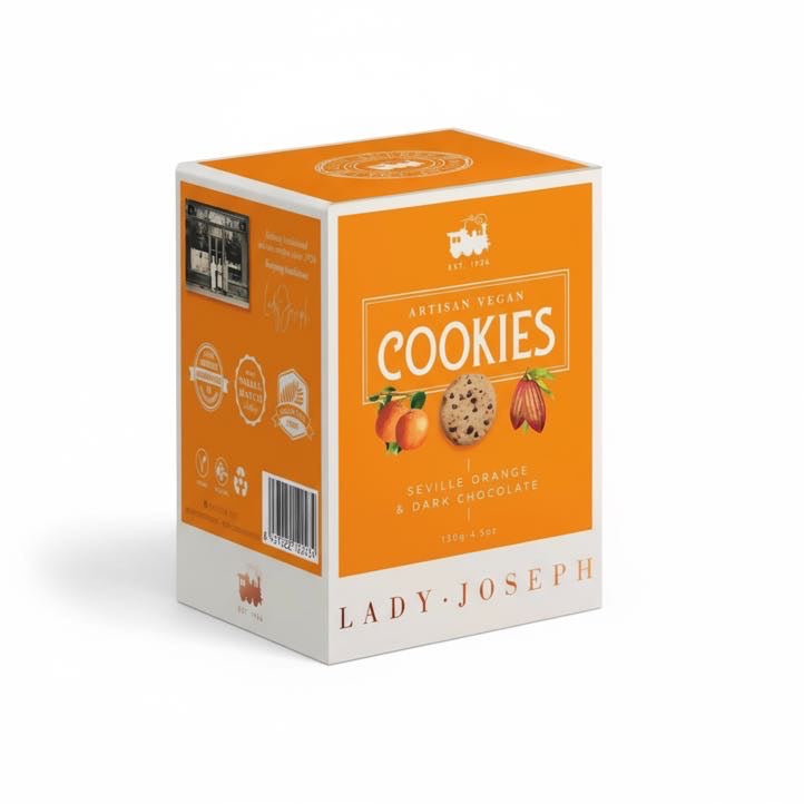 Gebäck mit Orange und dunkler Schokolade, vegan, 130 g