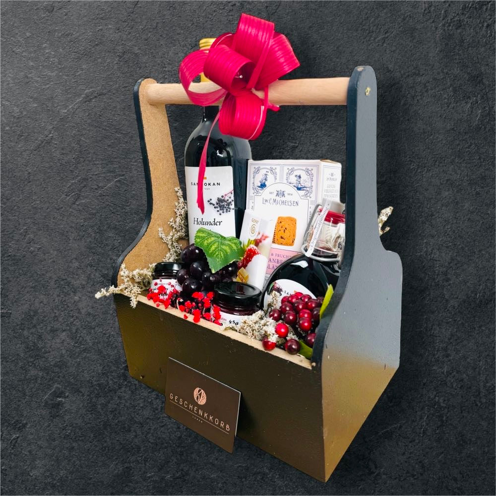Geschenkkiste Dunkelrote Früchte