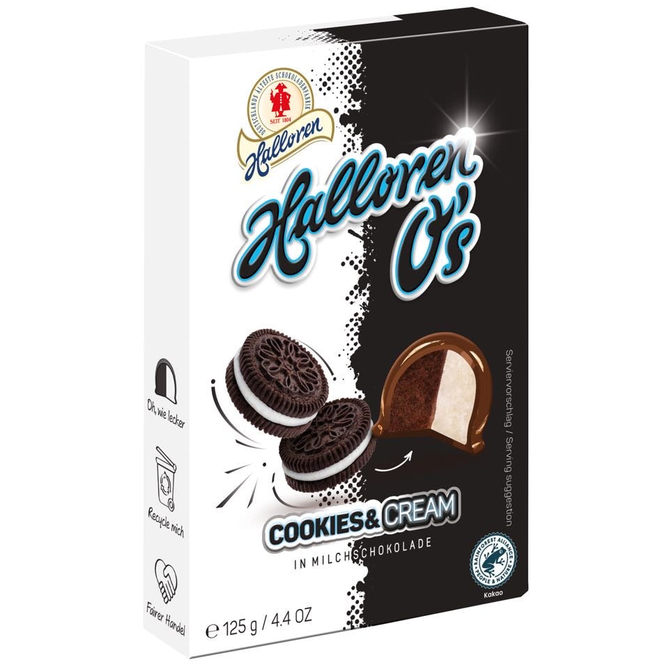 Halloren Cookies & Cream 125g