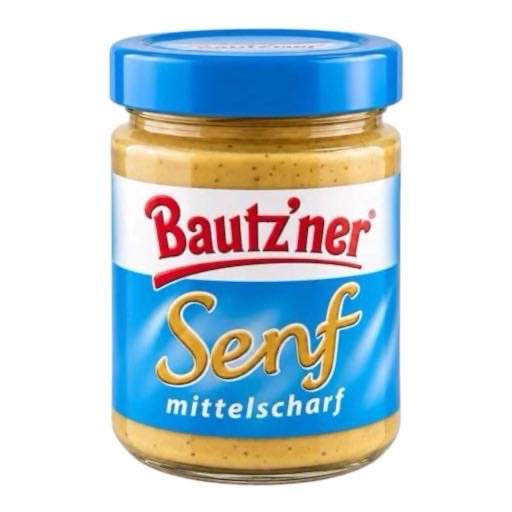 Bautz'ner Senf mittelscharf 250ml Glas