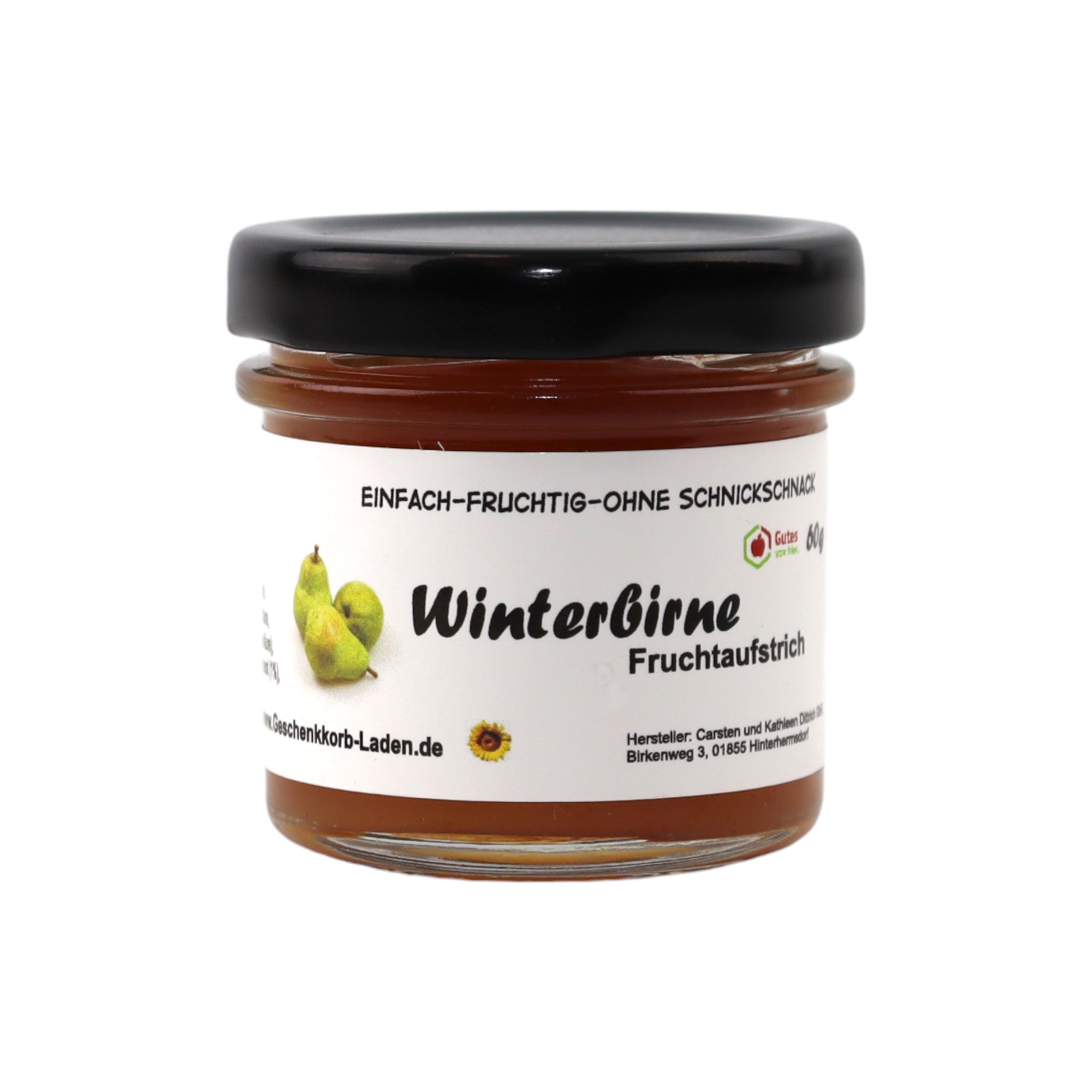 Winter Fruchtaufstrich mit Birne 45g